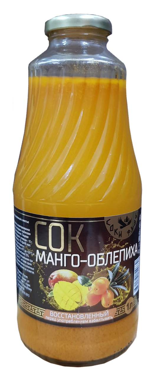 Сок "МАНГО-ОБЛЕПИХА" 1л
